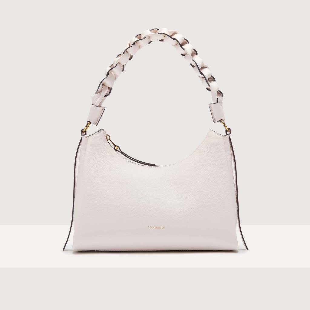 Coccinelle รุ่น Boheme Grana Double E1M50130301578 กระเป๋าถือผู้หญิง สี BLANCO/SKIN ขนาด 30X15.5X10 cm