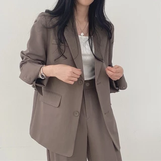 SUIT-05-SHIRT🍒 (เฉพาะเสื้อ )เบลเซอร์ ใส่ทำงาน เสื้อสูทผู้หญิง สไตล์เกาหลี กระดุม 2เม็ด เสื้อสูทเปนทางการ 🍒