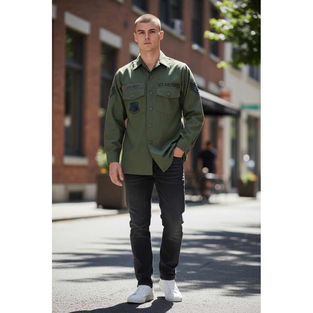 เสื้อเชิ้ต มือ 2 : OG 507  Shirt man’s utility ไซซ์ XL รอบอก 44 นิ้ว :(มีรูปเพิ่มเติมในช่องคุณสมบัต)