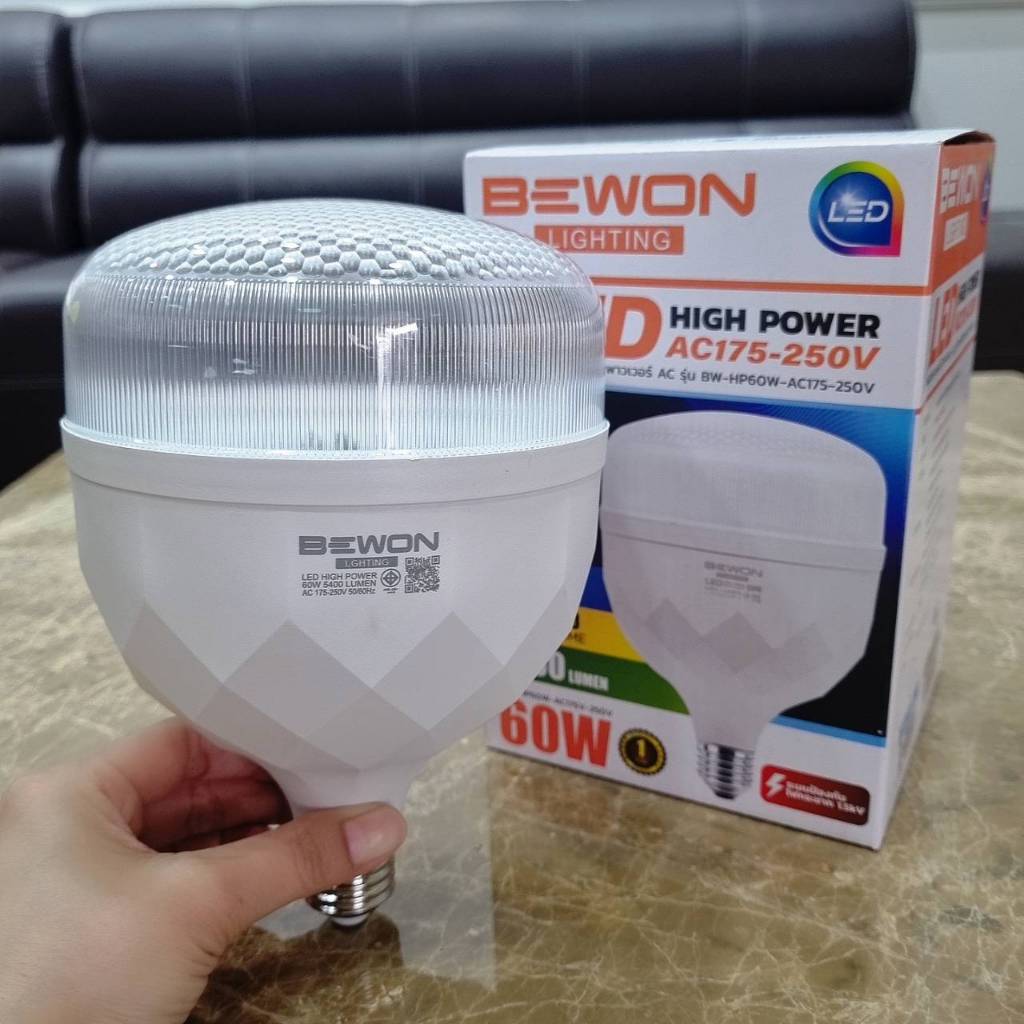หลอดไฮพาวเวอร์ LED Bewon ขนาด 60 วัตต์ (หลอดไฟจับปลาหมึก/ล่อปลาหมึก)แสงสีเขียวและสีฟ้า ราคา ถูกที่สุด ดีลบีเคเค แกลเลอรีภาพที่ 2