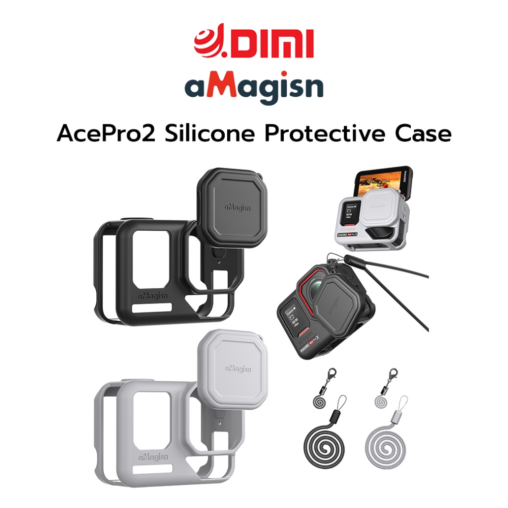 aMagisn AcePro2 Silicone Protective Case เคสกล้อง insta360 AcePro2