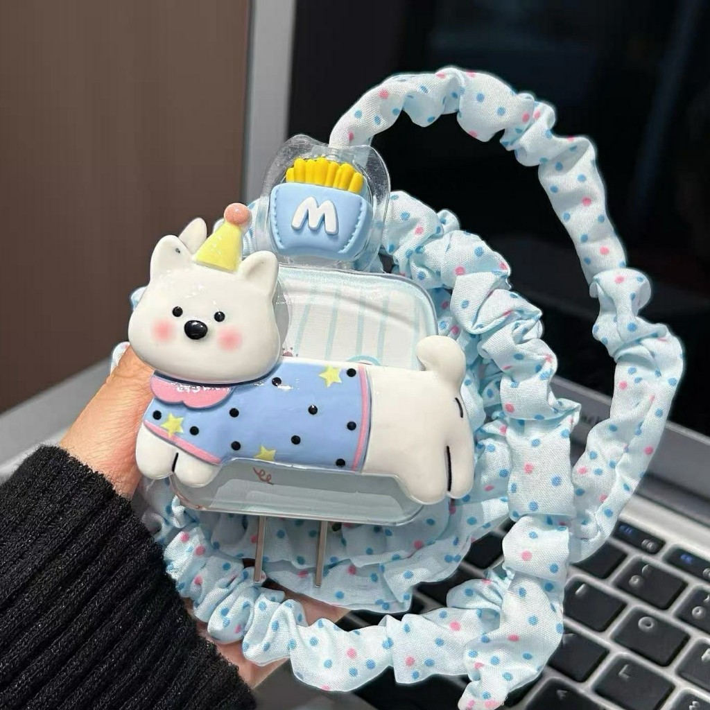 ชุดถนอมสายชาร์จ ลายหมา สำหรับ ไอโฟน 18w/20w/35w