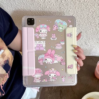 🔥พร้อมส่ง🔥เคส iPad แบบพับได้รูปตัว Y Air7 Air8 ที่ใส่ปากกา Melody ริลักกูมะ ลูกสุนัข เคส iPad Gen11