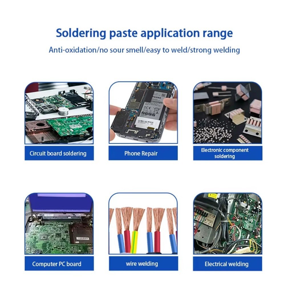 100g ฟลักซ์น้ำยาประสานตะกั่วบัดกรี น้ำยาบัดกรี สําหรับงานเชื่อมอิเล็กทรอนิกส์ - รูปที่ 4