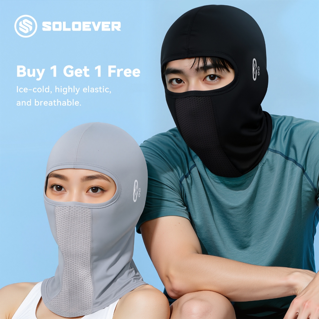 SOLOEVER โม่งกัน UV BALACLAVA MASK โม่งคลุมหัว โม่งกันแดด โม่งออกกำลังกาย