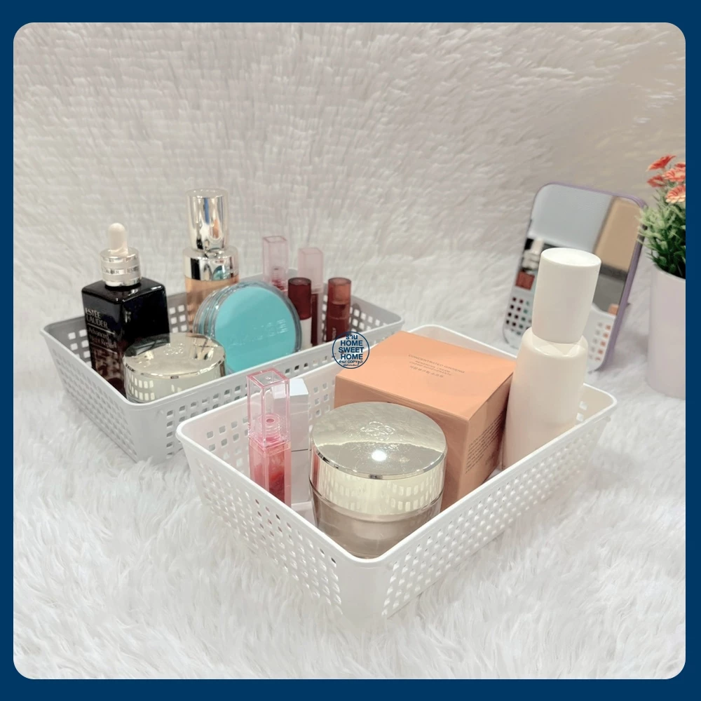 *โค้ดส่งฟรี* ตะกร้า (SE-1) ตะกร้าใส่ของ ตะกร้ามินิ พลาสติก แบบมินิมอล ใส่ของอเนกประสงค์ จัดระเบียบ MAXX thumbnail 3
