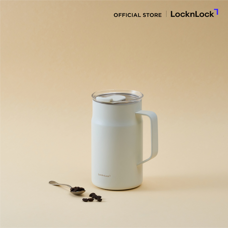 LocknLock แก้วมัคเก็บอุณหภูมิ เคลือบเซรามิก Metro Cafe Ceramic Mug ความจุ 600 ml. รุ่น LHC4282_C - 3