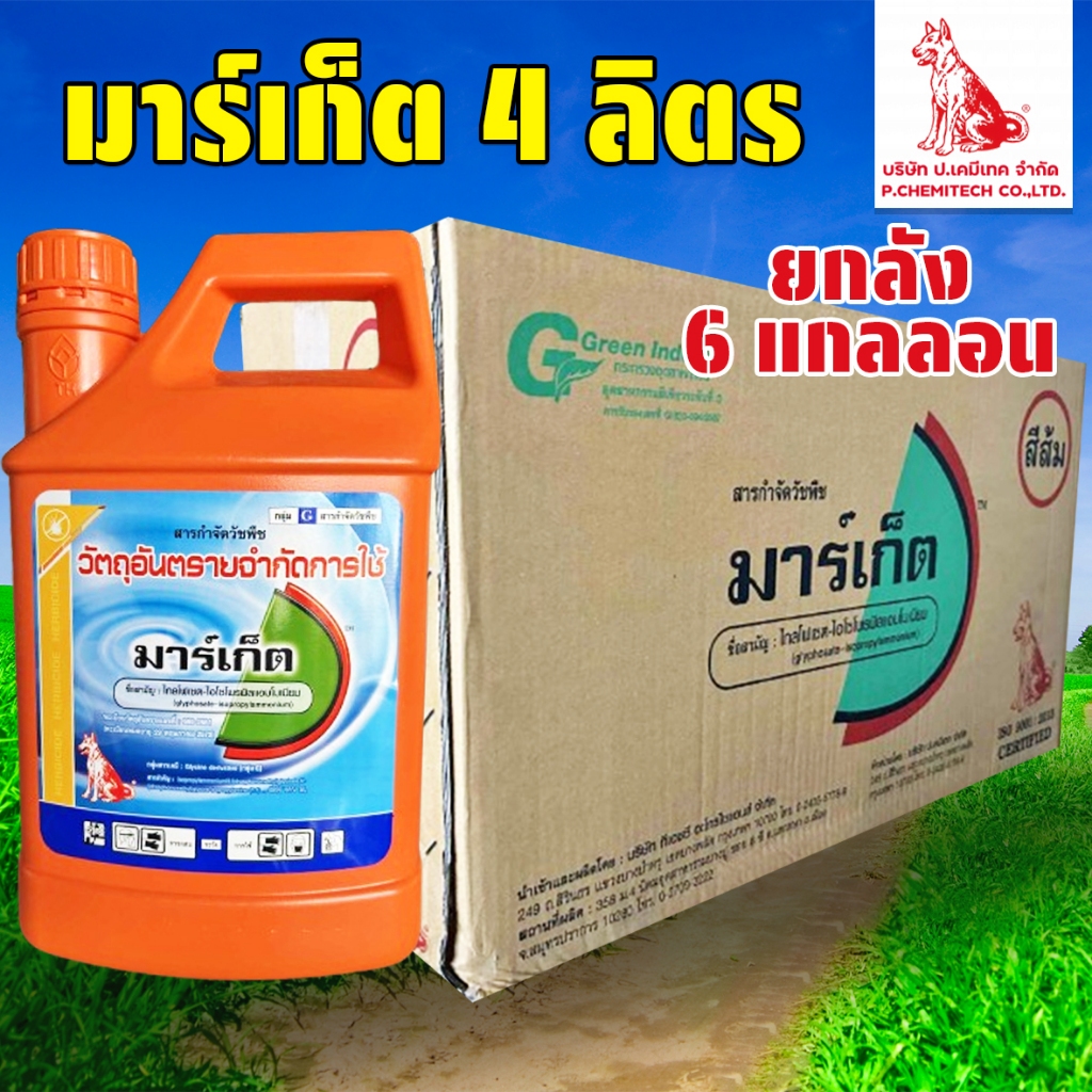 (ยกลัง6แกลลอน) มาร์เก็ต ขนาด 4 ลิตร