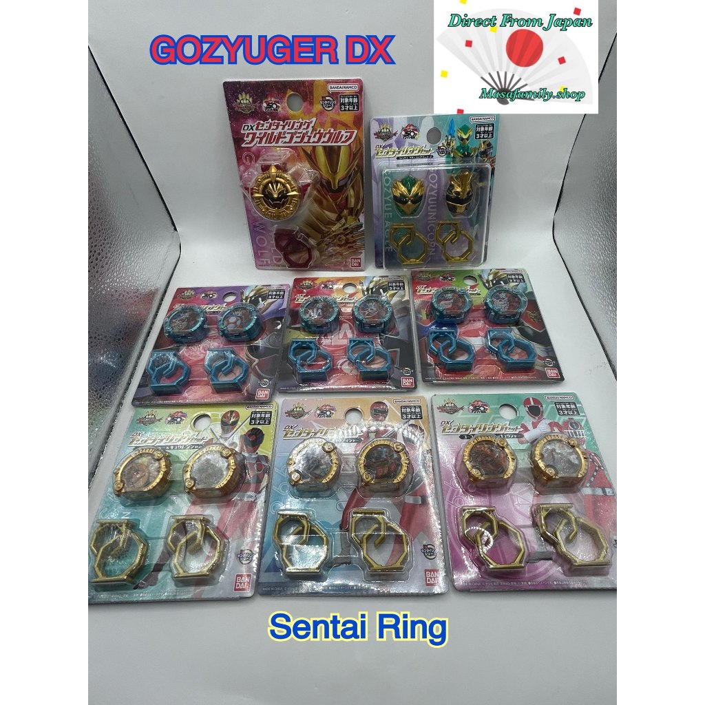 Bandai DX Sentai Ring Set Gozyuger GoGoFive Zyuranger ToQger Kiramager