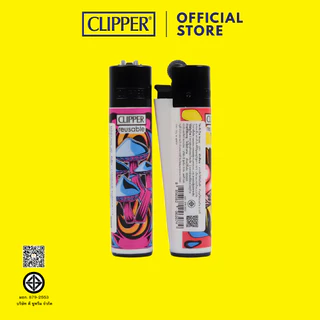 ไฟแช็ค คลิปเปอร์ Clipper Lighters Minitube Gold Gradient ไฟแช็คเติมแก๊สได้ ไฟแรงสู้ลม จุดไฟให้แสงสว่างแบบพกพาสะดวก