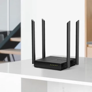 TP-Link Archer C64 Router WiFi AC1200 | พอร์ต Gigabit | รองรับ EasyMesh | WPA3 | ตัวเล็กสเปกแรง