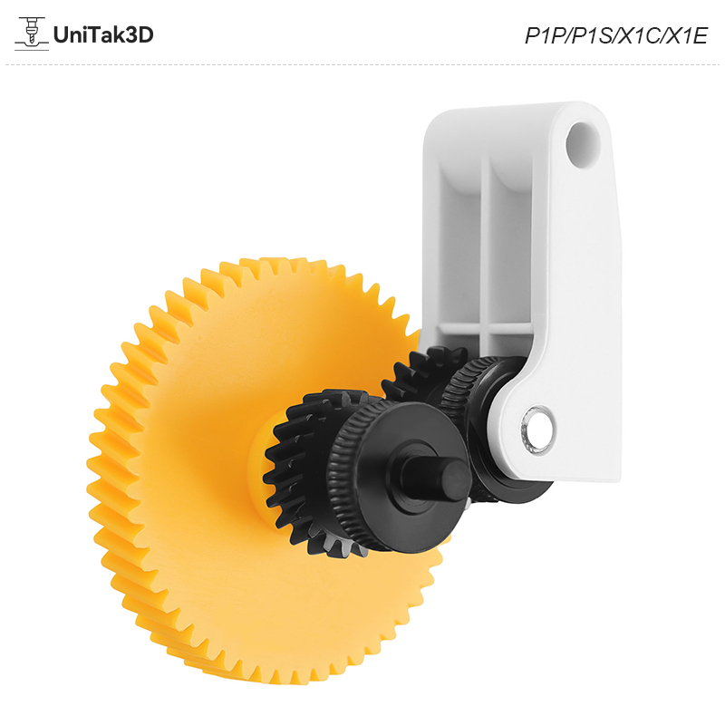 UniTak3D for Bambulab P1P/P1S/X1C/X1E อัปเกรดแล้ว Extruder ชุดด้ามเกียร์เฮลิกอล 3D172B