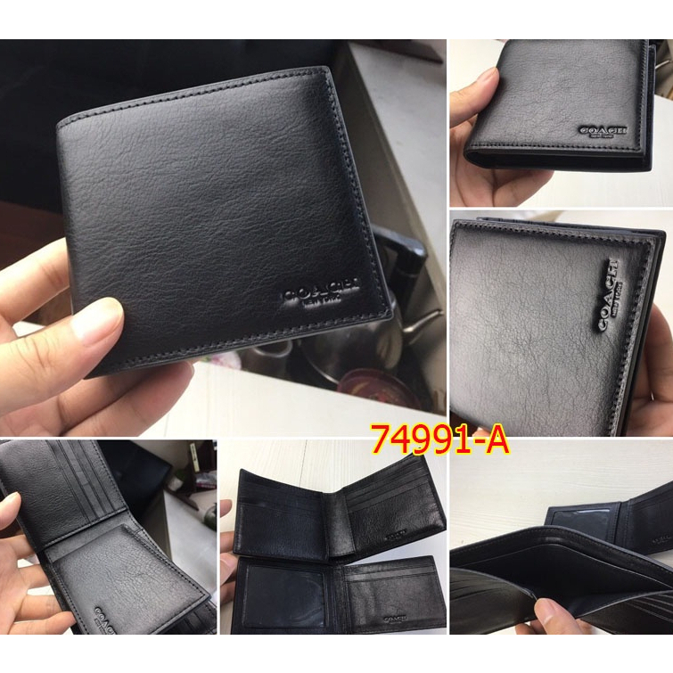 【จัดส่งรวดเร็ว】กระเป๋าสตางค์ ใบสั้น แบบพับได้ สําหรับผู้ชาย 74993 75086 26072 74771 - รูปที่ 5