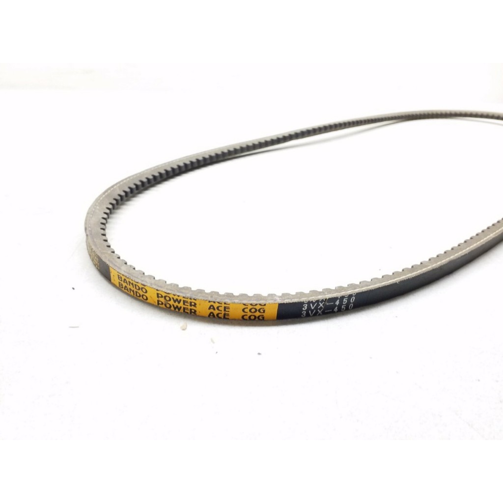 BANDO สายพานร่องลึกมีฟันหน้าแคบ Bando Power Ace 3V หน้ากว้าง 9.5mm หนา8.0mm 47.5-140 นิ้ว (3VX-475-3VX-1400) ของแท้ 100%