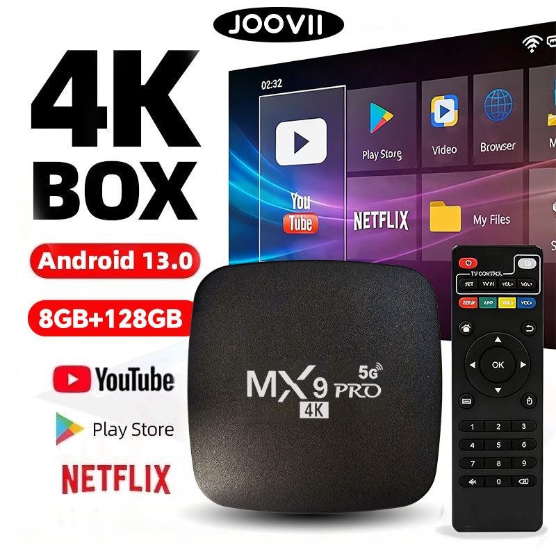 MX9 Pro STB Smart ดิจิตอล TV Box Android 13.0 Quad Core RAM8G+ROM128GB กล่องแอนดรอยน์ สมาร์ททีวี Dis