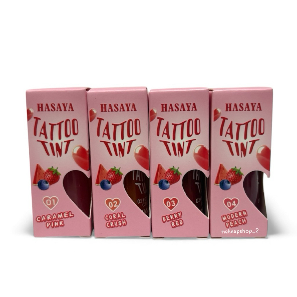 ลิปทิ้น HASAYA TATTOO LIP TINT ลิปติ้นท์ ติดทน กันน้ำ สีทิ้งสเตน เช็ดไม่หลุด - รูปที่ 6