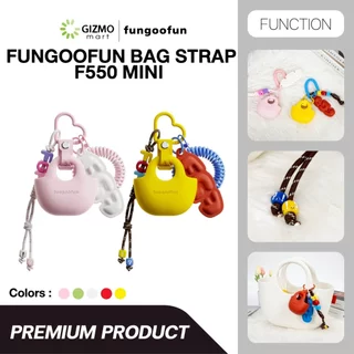 fungoofun รุ่น F550 พวงกุญแจรูปกระเป๋า Bag Strap Widgets Mini สีเหลือง สีขาว สีชมพู สีเขียว สีแดง