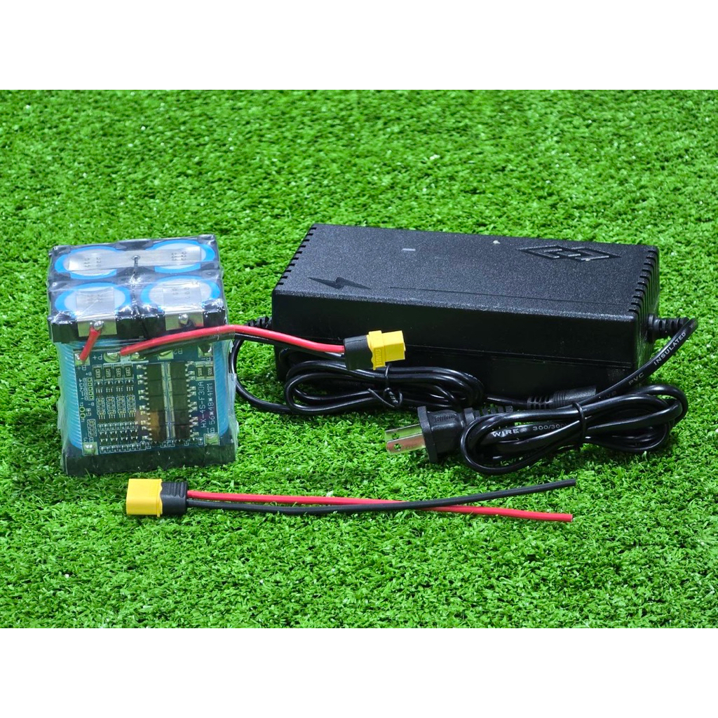 แบตลิเธียม 12v 4s ​6000mah. (แพ็ค2x2) +ชุด​ชาร์จ​ LiFePO4 32700​ 4s​ 12.8v-14.6v แบตเตอรี่​ แบตตู้บลูทูธ​ โซล่าเซลล์