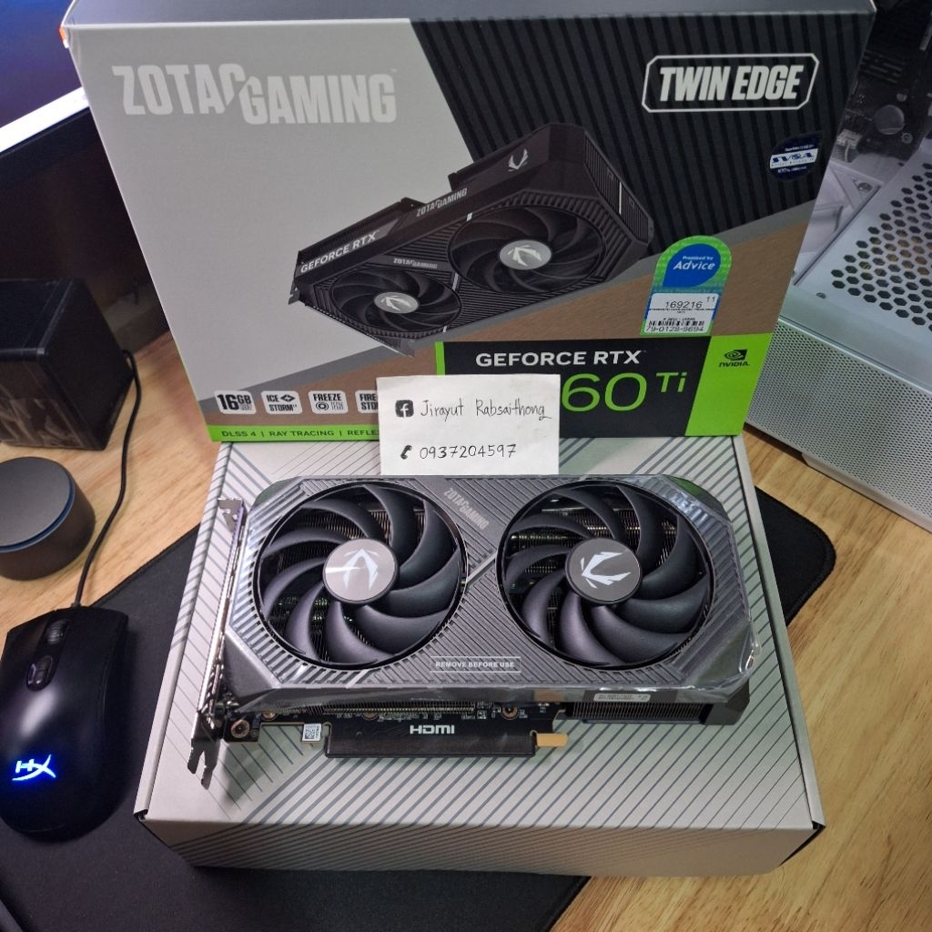การ์ดจอ VGA RTX 5060 TI 16 GB GDDR7 ใหม่มือ1 ประกัน3 ปี พร้อมใบเสร็จ และมือสอง ประกันเยอะๆ