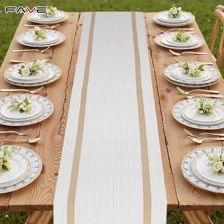 【จัดส่งจากประเทศไทย】 ผ้าปูโต๊ะ PVC กันน้ํา กันลื่น กันความร้อน ลายทาง หรูหรา สไตล์นอร์ดิก สําหรับตกแต่งโต๊ะทํางาน