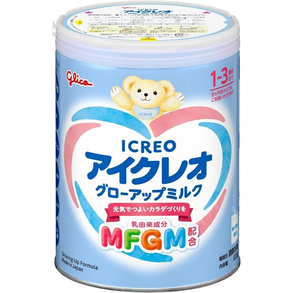 นมผงกูลิโกะ(ฟ้า) Glico Icreo Follow up Milk สำหรับเด็ก 1- 3 ปี
