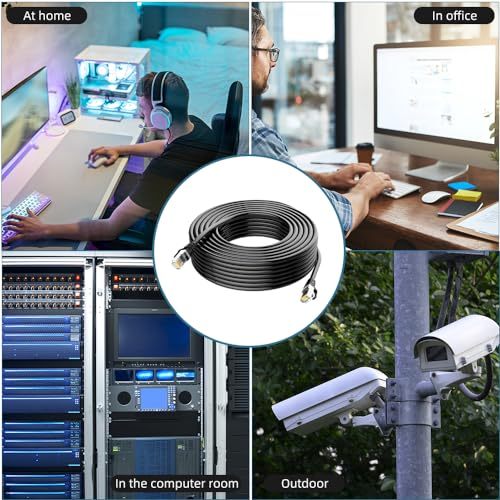 สายแลนภายนอก CAT6 LAN Outdoor cable สายLAN Outdoor ความยาว 20-100 เมตร 1000MbpsสายLAN,สายLANความเร็วสูง RJ45 - รูปที่ 4