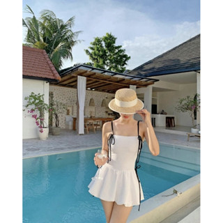 ชุดว่ายน้ำวันพีซกระโปรง รุ่นนี้น่ารักลูกคุณมากกก ดีเทลแต่งผู…