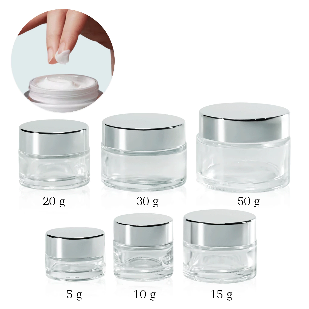 [COSS] กระปุกแก้วใส่ครีม พร้อมฝา 5g 10g 15g 20g 50g สำหรับบรรจุสกินแคร์และเครื่องสำอาง ราคาถูก พร้อมส่ง thumbnail 5