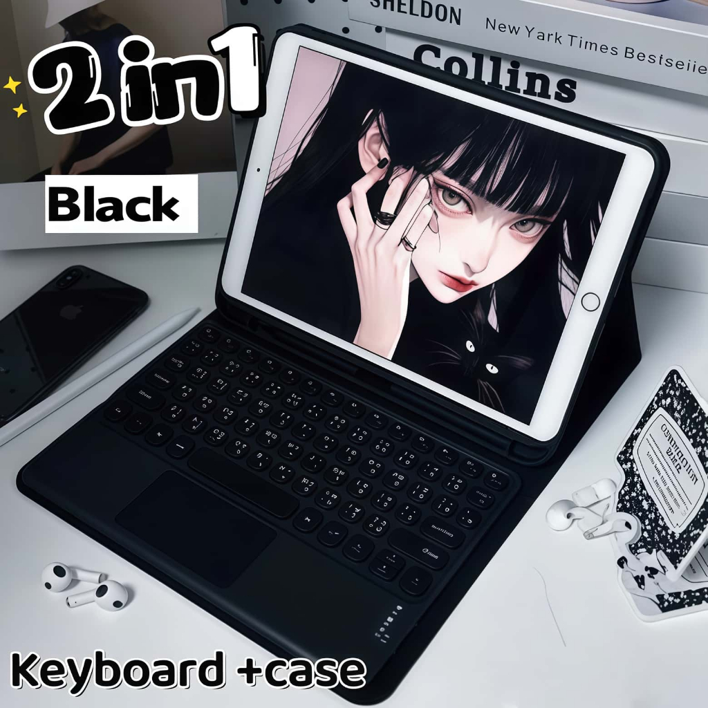 case for Redmi Pad 2/PadSE 11/Pro12.1 XiaoMi6S Pro12.4 mi7/7pro mi8/8proเคสคีย์บอร์ด ชุดคีย์บอร์ด