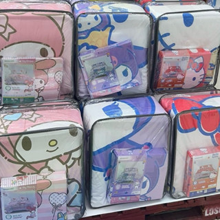 [มี9ลาย] ผ้านวม+ผ้าปูซานริโอ้6ฟุต Sanrio Disney ลิขสิทธิ์แท้…