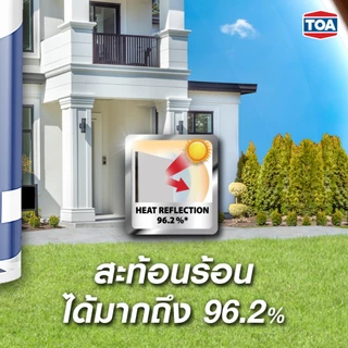 TOA Shield 1 ขนาด 9 ลิตร สีตามสั่ง ชิลด์วัน สีน้ำเกรดพรีเมียมคุณภาพสูง ทนทานมากกว่า 10 ปี ผนังสวย ไม่เป็นคราบ