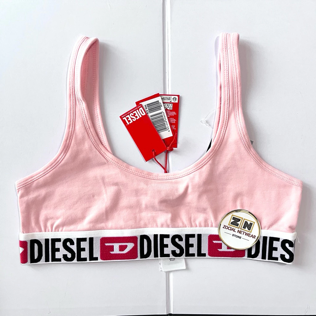 Diesel สปอร์ตบรา ผู้หญิง สีดำ ผ้าคอตตอน thumbnail 4