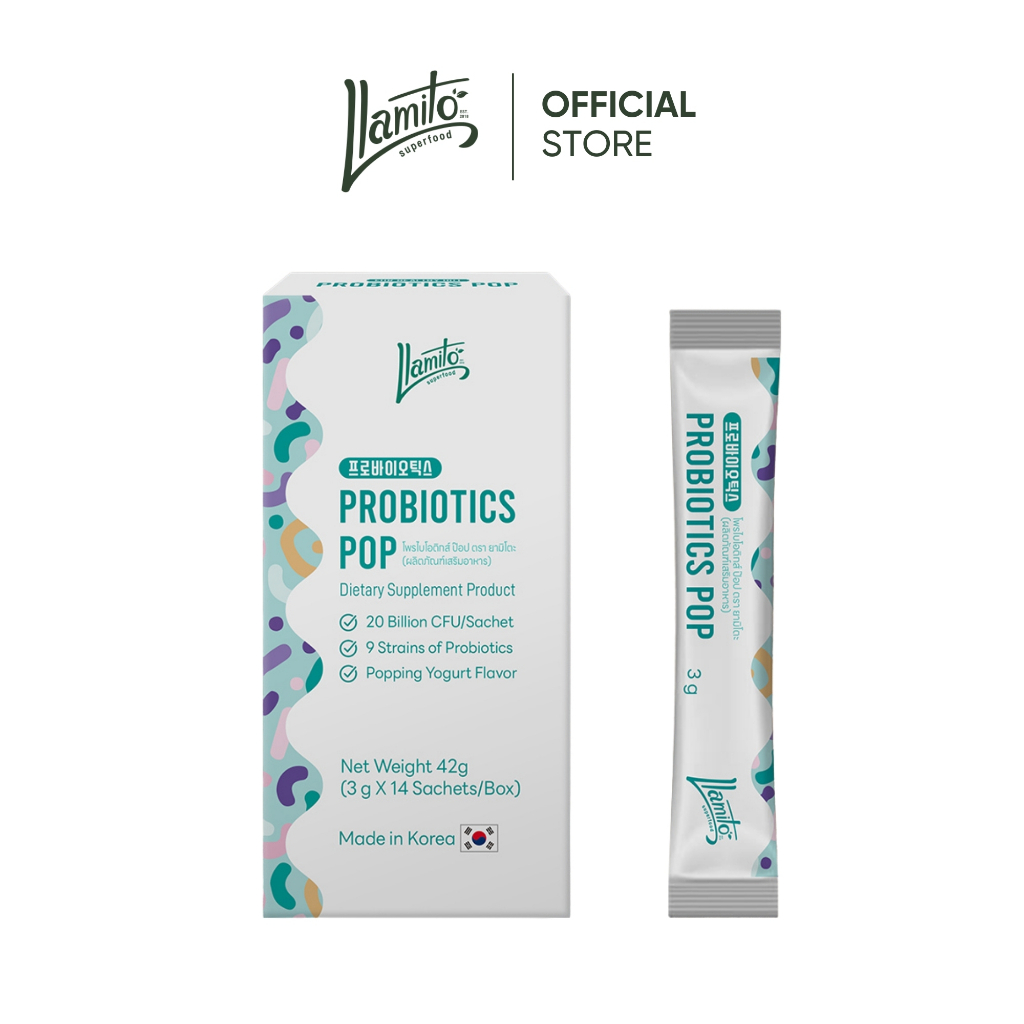 Llamito โพรไบโอติกส์ ป๊อป ตรา ยามิโตะ (ผลิตภัณฑ์เสริมอาหาร) Probiotics Pop (Llamito Brand)