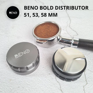 BENO BOLD Distributor ที่เกลี่ยผงกาแฟ ปรับระดับหน้ากาแฟบดให้เรียบ ปรับระดับความลึกได้สำหรับก้านชงเอสเปรสโซ่ขนาด 51 53 58