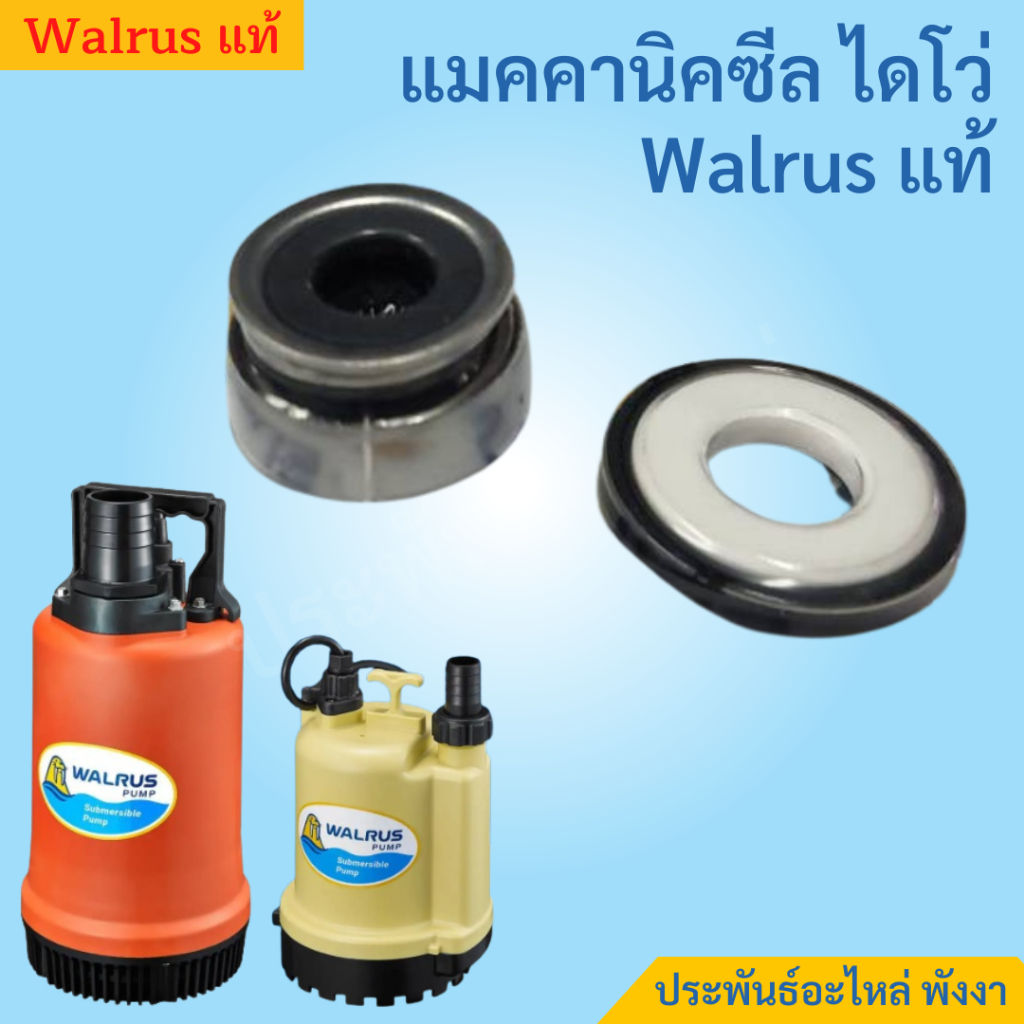 Walrus ซีลไดโว่ ตราแมวน้ำ 1" 1.5" 2" ของแท้ ตรงรุ่น