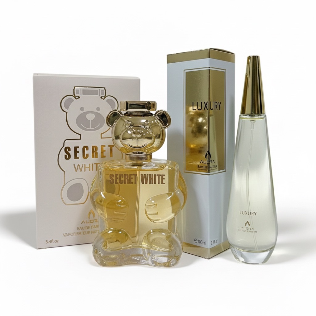 โปรคู่2ขวดALORA SECRET WHITE 100ML น้ำหอมแป้งเด็ก น้ำหอมผู้หญิง กลิ่นน่ารักใสใสหอมละมุนอบอุ่น -3259