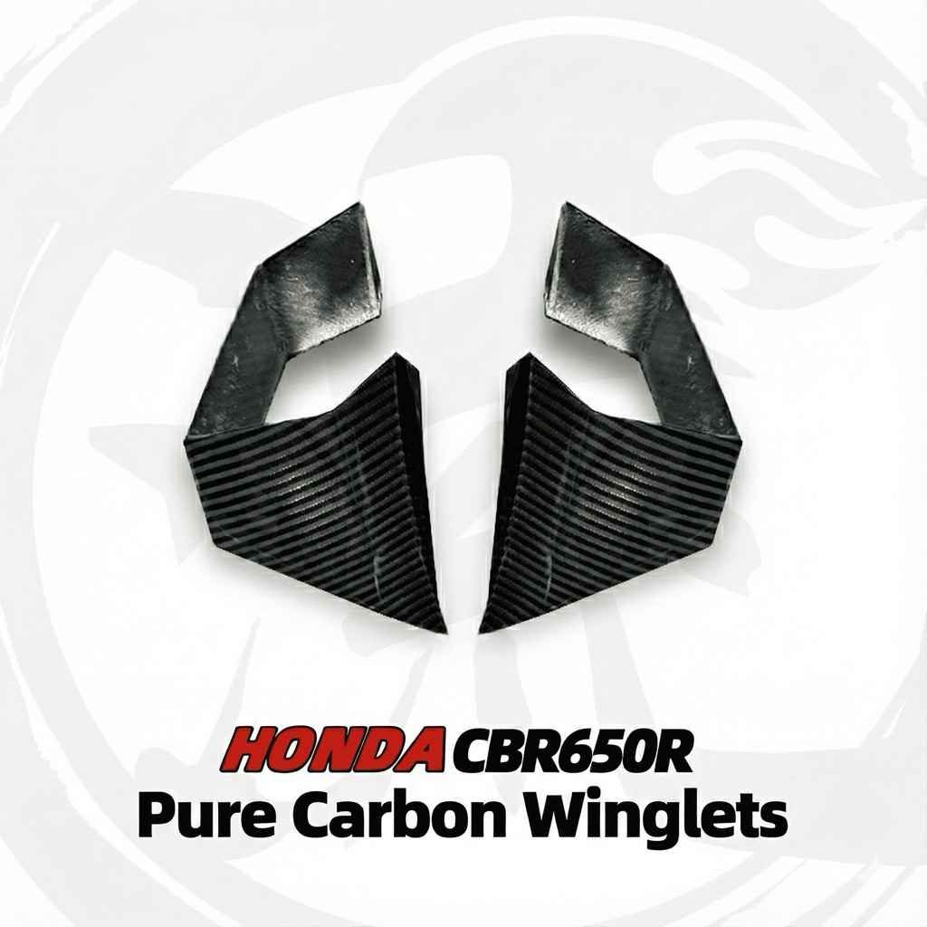 For 2024 Honda CBR650R Carbon Fiber Winglet