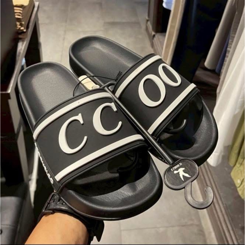 รองเท้าแตะผู้ชายแบบสวม CC Double O 💯cc-ooแท้100%📌แถมถุงช็อป