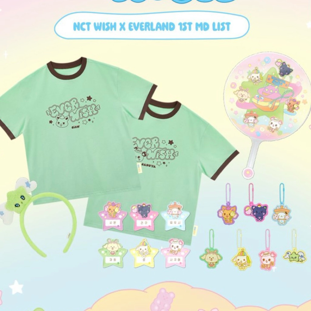 พร้อมส่ง ✨ EVERWISH 🎡 NCT WISH EVERLAND MD - WICHU HAIRBAND / NAME PLATE