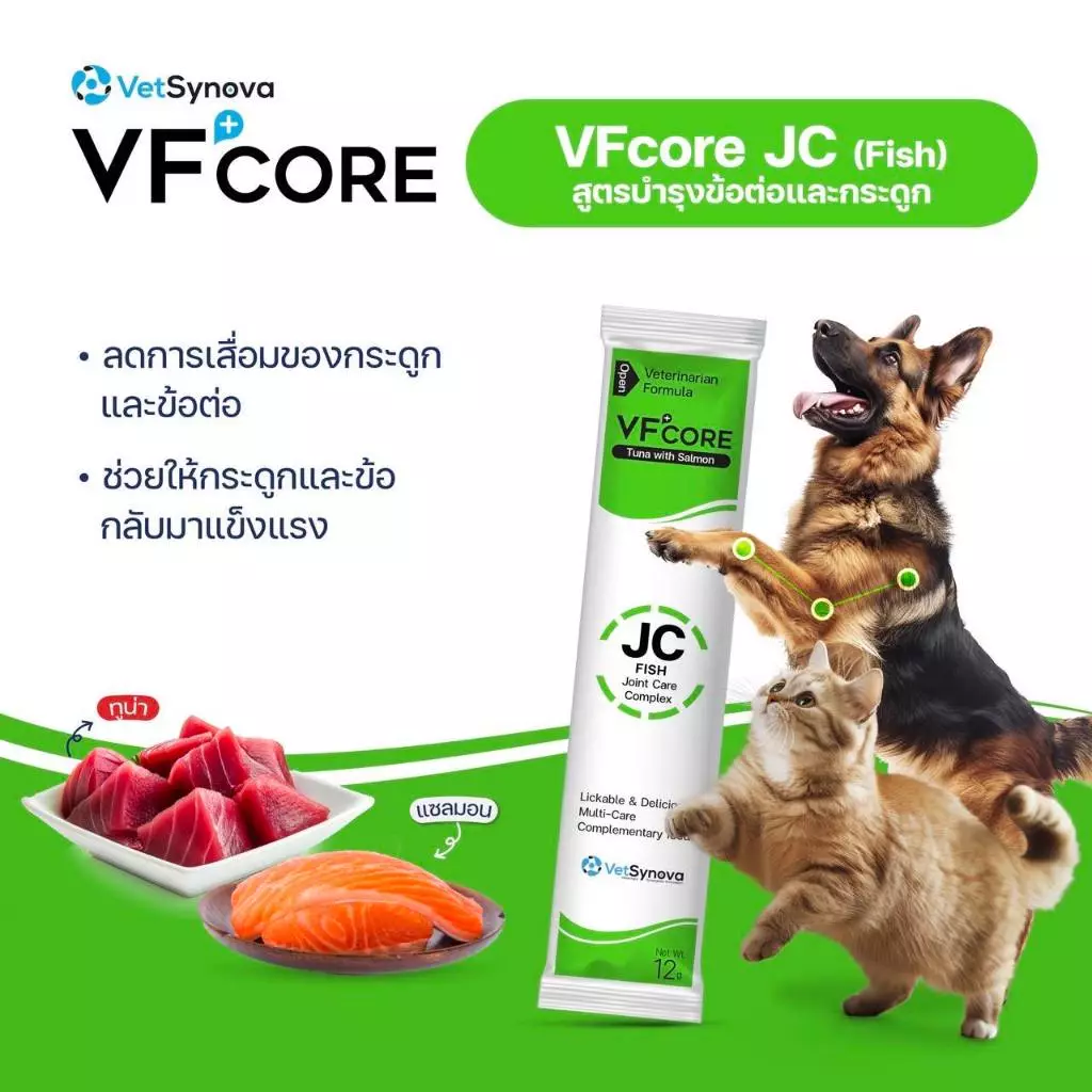 VFcore ขนมแมวเลียสูตรพิเศษ ไลซีน บำรุงเลือด บำรุงข้อต่อ วิตามินรวม thumbnail 6