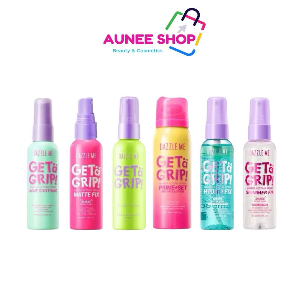 ส่งฟรี/มีไลฟ์  (1ชิ้น)DAZZLE ME Get a Grip! Makeup Setting Spray DewyFix -Matte Fix-Acne Soothing สเปรย์ล็อคเมคอัพ