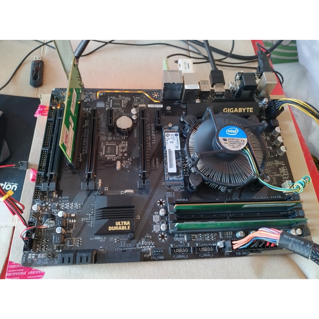 MAINBOARD (เมนบอร์ด) 1151 GIGABYTE GA-H270-HD3 (ฝาหลัง) รองรับ Intel Gen 6-7 พร้อมใช้งาน