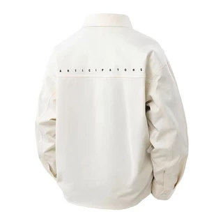 [จัดส่งภายในประเทศ] เสื้อแจ็กเก็ตพิมพ์ลายตัวอักษรสไตล์เกาหลีสำหรับผู้ชาย มีหลายสีให้เลือก ทรงหลวม ขนาด M-3XL