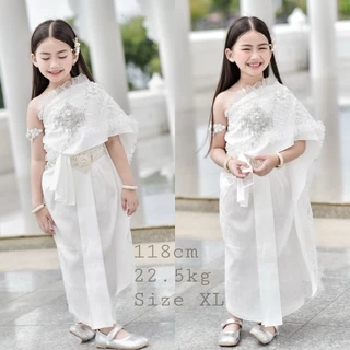 ชุดไทยเด็กรุ่น "แพรนวล" ~ AI Jung Clothes ชุดไทยเด็ก ชุดไทยใส่ออกงาน