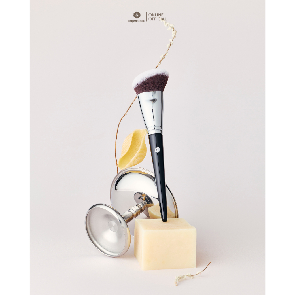 SUPERMOM l 237 Foundation brush แปรงรองพื้น ขนสังเคราะห์ แยกชิ้น (มีกล่องแพ็คเกจ) สินค้า