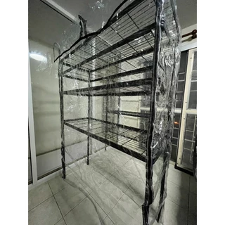 ผ้าใบคลุมชั้นวางของ PVC ช่วยปกป้องของใช้จากฝุ่นละออง ความชื้น และสิ่งสกปรก พร้อมความใสที่ดูเรียบร้อย
