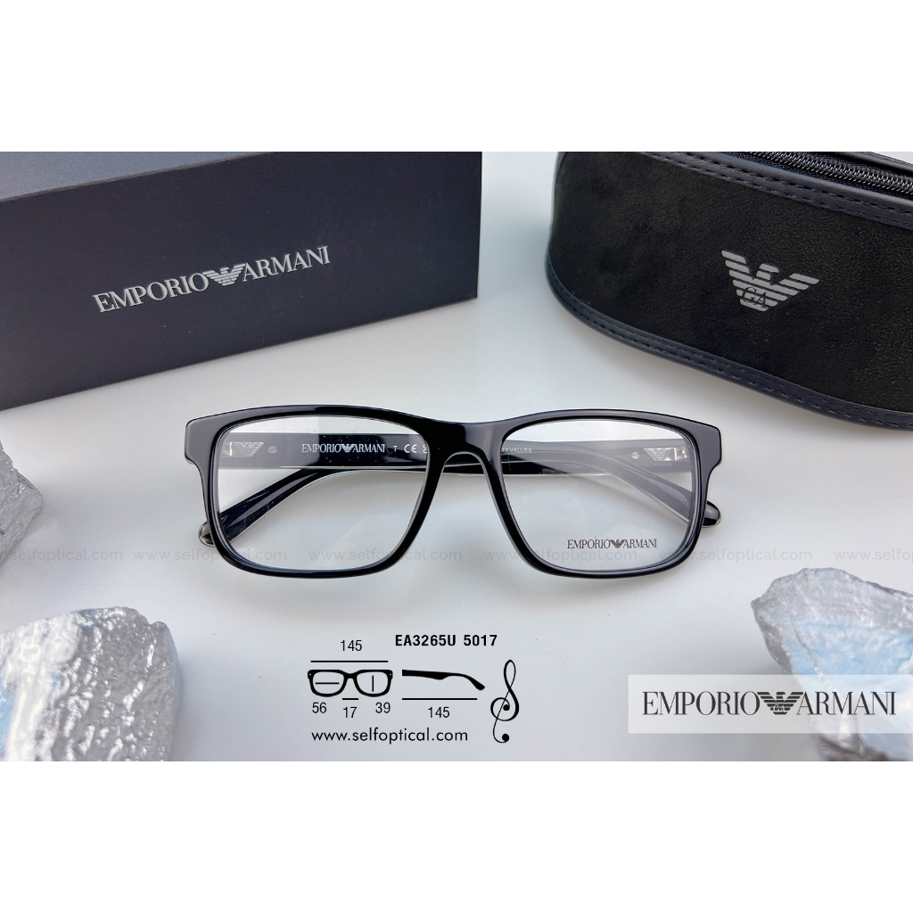 กรอบแว่น EMPORIO ARMANI EA3265U Size 56 ของแท้ รับประกัน 2 ปี ศูนย์ไทย พร้อมบริการหลังการขาย