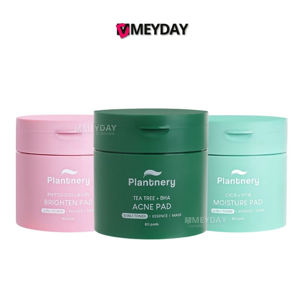 Plantnery Tea Tree + Bha / Cica+hya / Phyto-collagen Pad โทนเนอร์แพดแพลนท์เนอรี่ 80 แผ่น