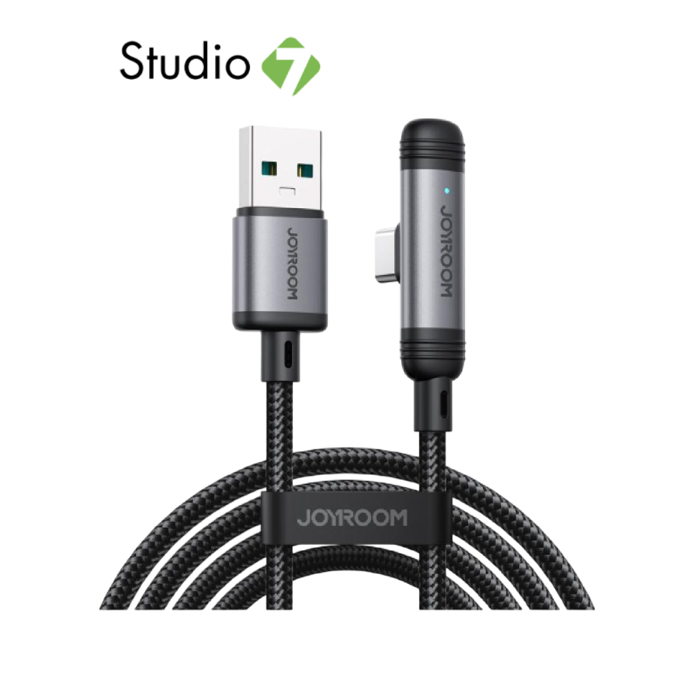 สายชาร์จ JOYROOM EnjoyX Series 90 USB-A to Type-C 3A S-A56 1.2M Black by Studio7