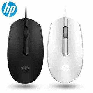 เมาส์ USB Optical Mouse (Black / White) HP (M10) silent